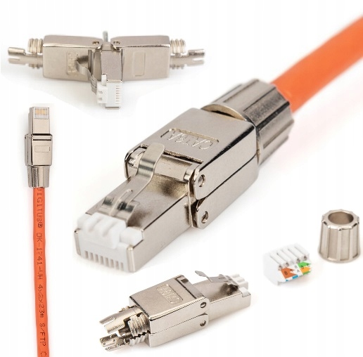 

Wtyk RJ45 kat.6A Stp 10GB beznarzędziowy Poe+