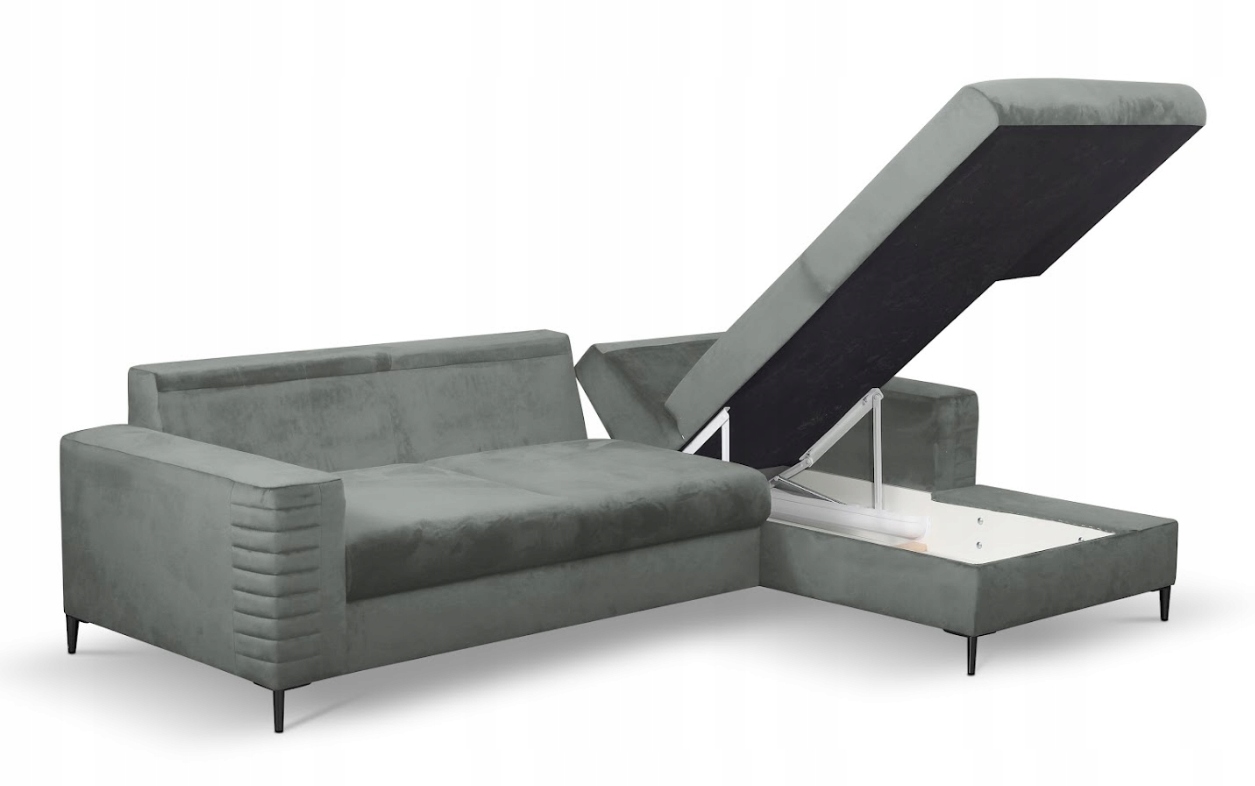 Narożnik KOKO 252/165cm Rudy różne kolory LS Orientacja uniwersalna