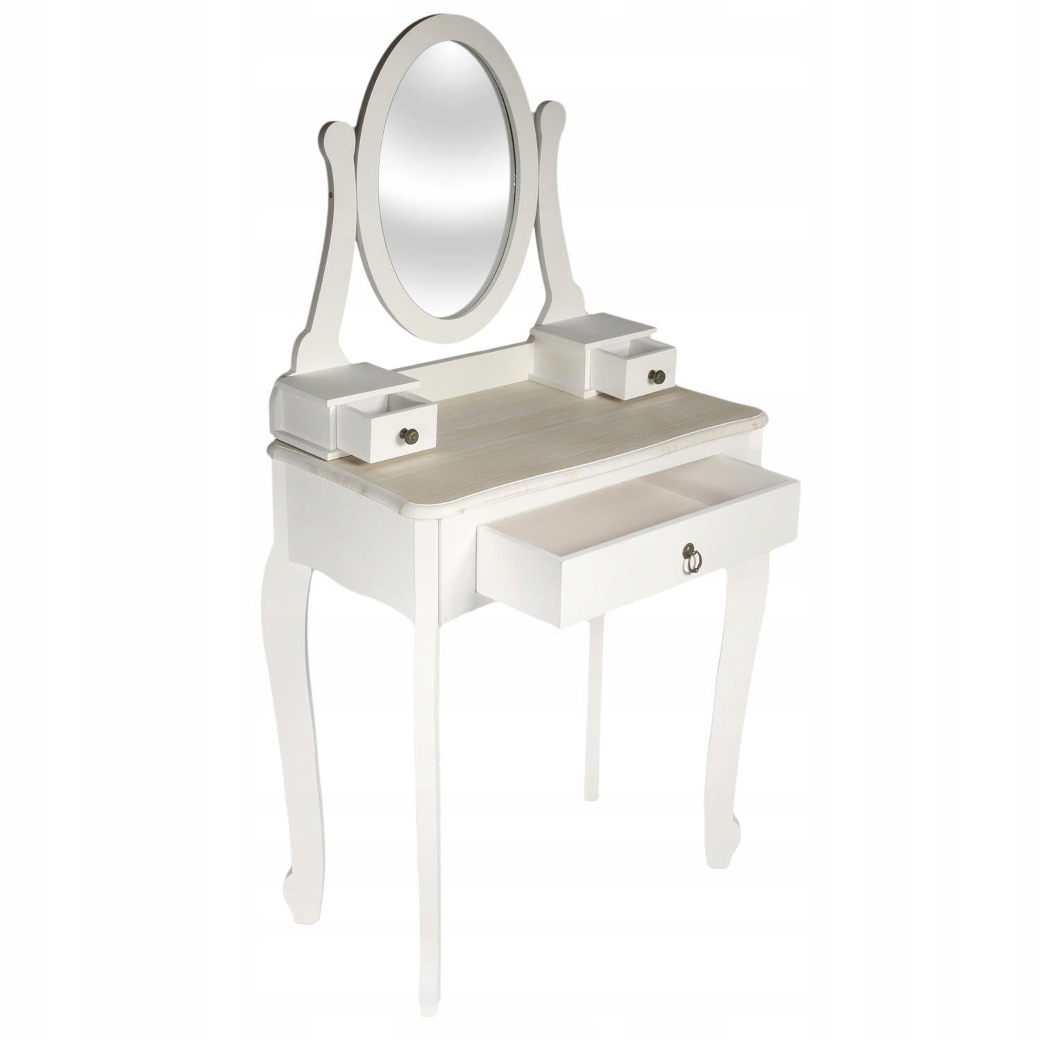 BIAŁA Toaletka biurko Z LUSTREM Victoria Ghost Kolor mebla biały