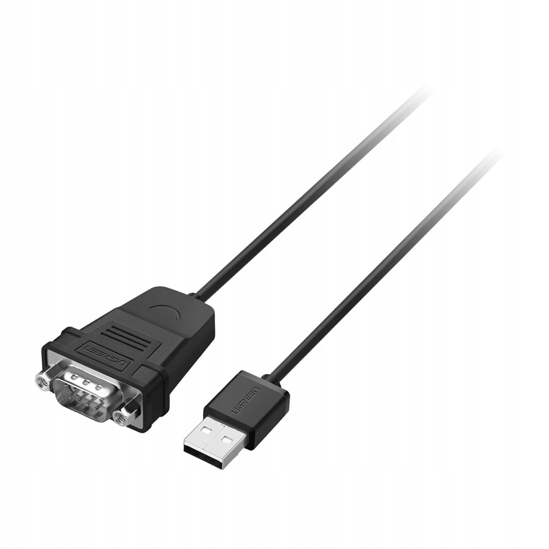 Ugreen CR104 Kabel Przewód Adapter USB DB9 RS-232 3m 256kbps Czarny