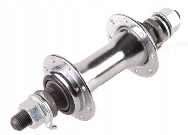 Piasta rowerowa Przednia na 36 szprych oś 135mm x 3/8" montaż 93mm -srebrna