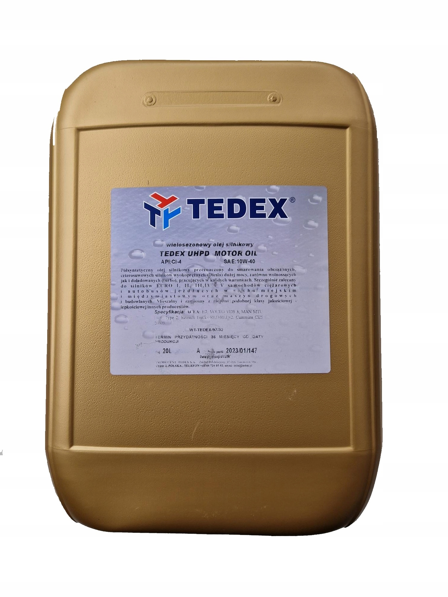 Olej Silnikowy Tedex Uhpd CI-4 10W-40 20L