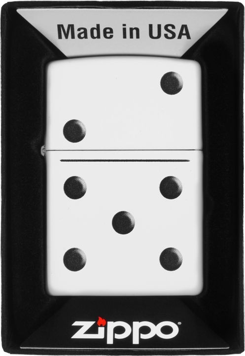 Zapalovač Zippo Dominos Design 60007164 Větruodolný benzínový