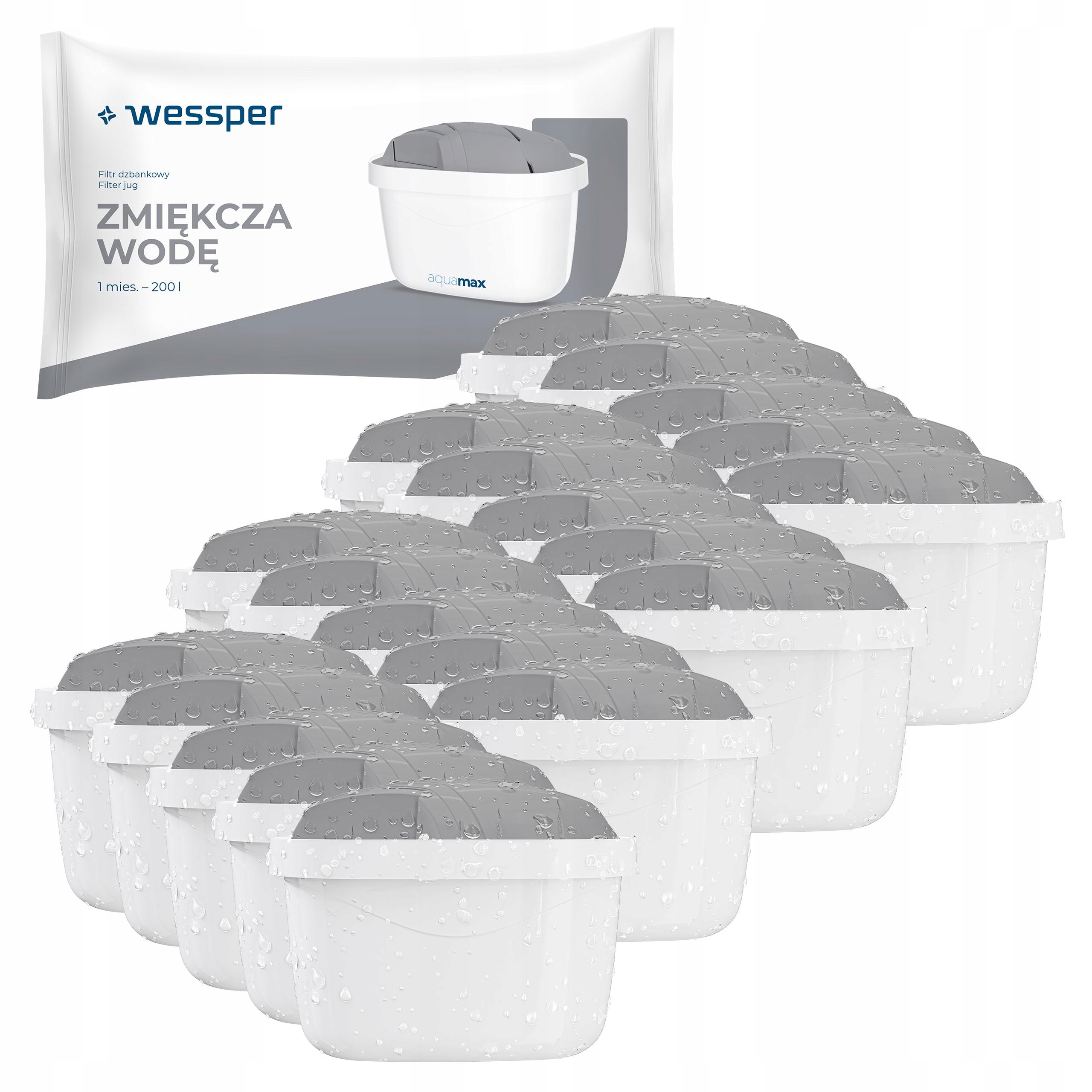 20 Filtr Wessper aquamax Protect pro filtrační konvice Brita Dafi náhradní