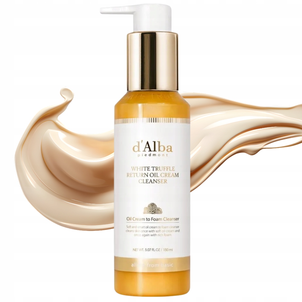 d'Alba White Truffle Return Oil Cleanser Čisticí Olej Na Odstranění Make-upu 150 ML S Bílými Hrubkami