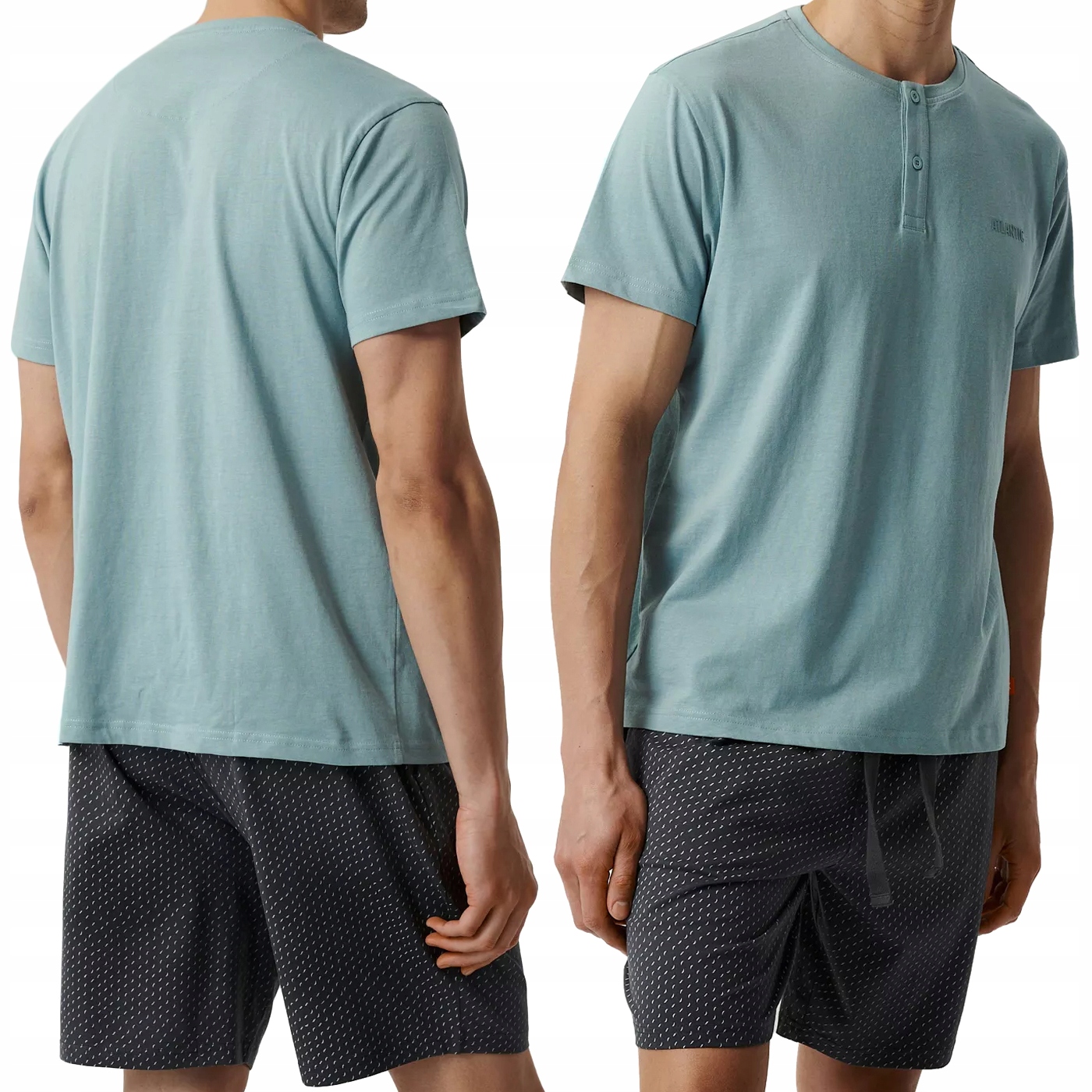 Atlantic NMP-386 pánské pyžamo volné krátké letní 100% Bavlna XL