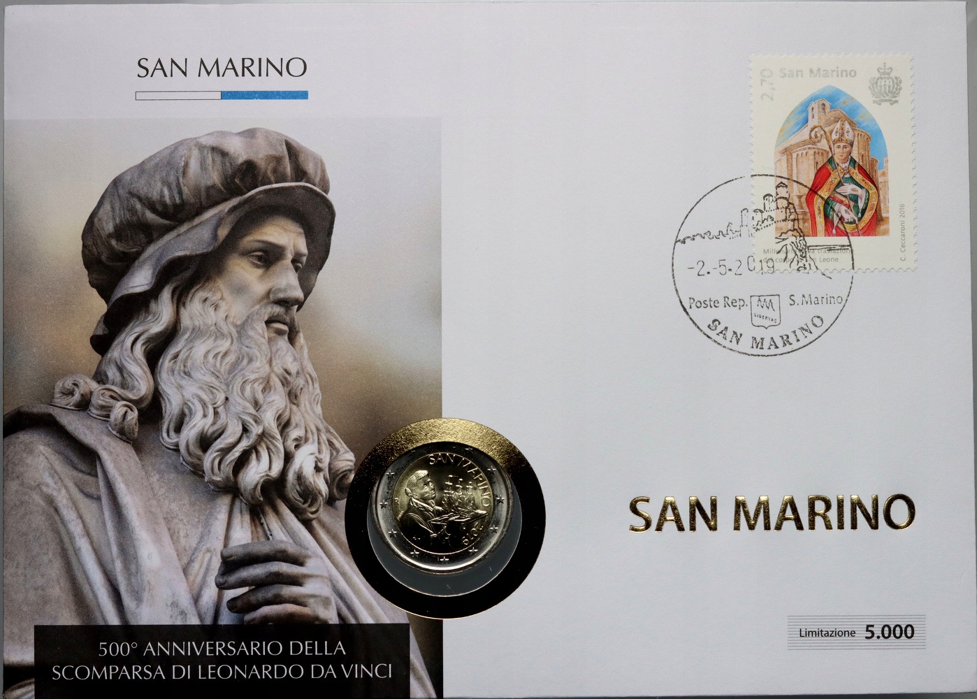 #B15# San Marino, 2 euro 2019