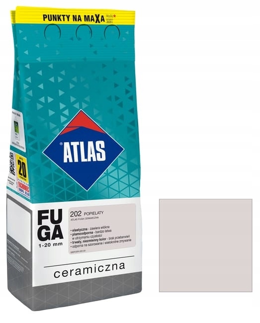 ATLAS FUGA CERAMICZNA POPIELATY 202 5KG