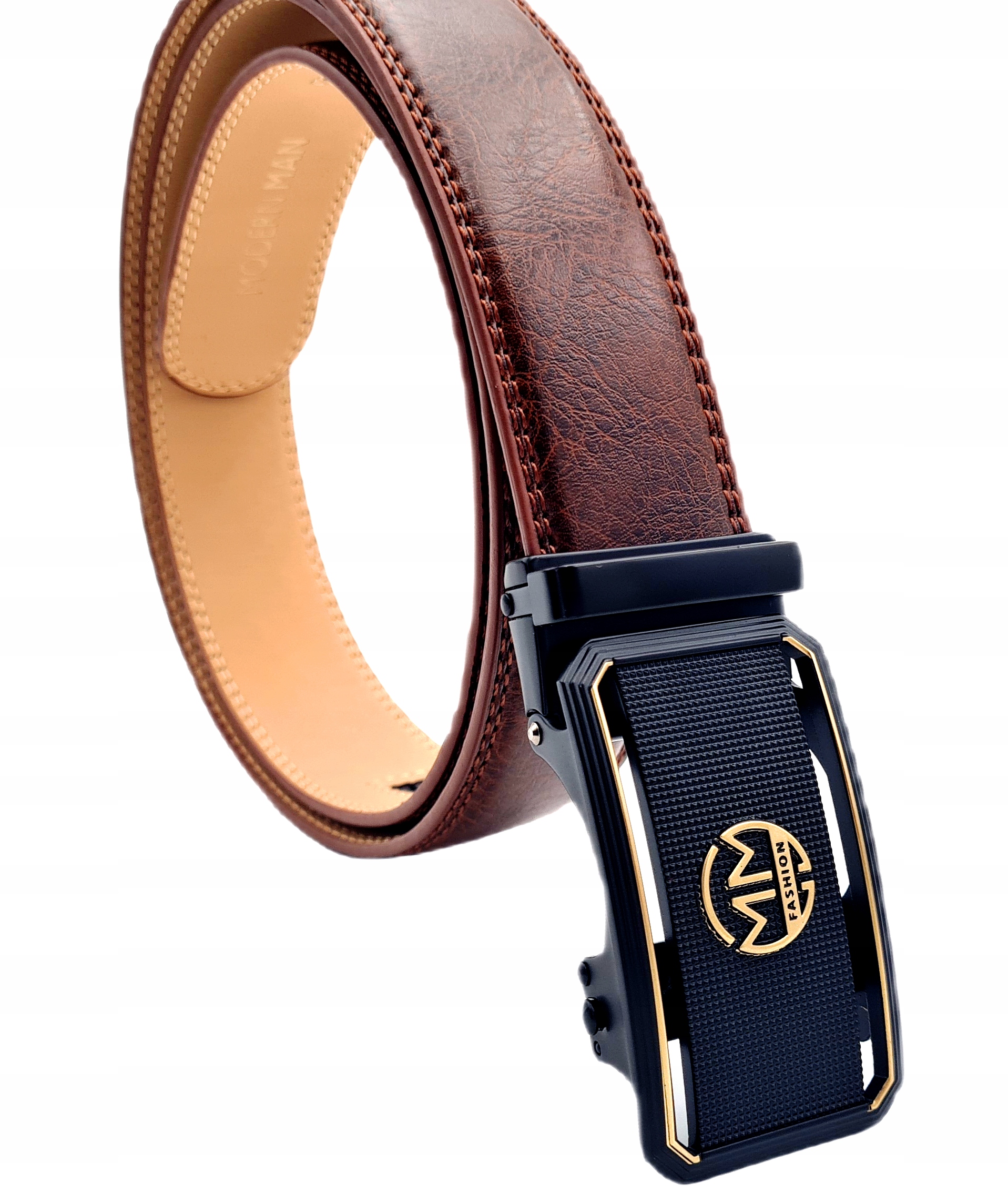 

Pasek Męski Brąz Modern Man Skóra Automat Klamra