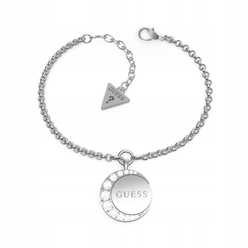 Dámský náramek Guess Moon Phases Měsíc na kroužku Zirkony Ocel vel. S