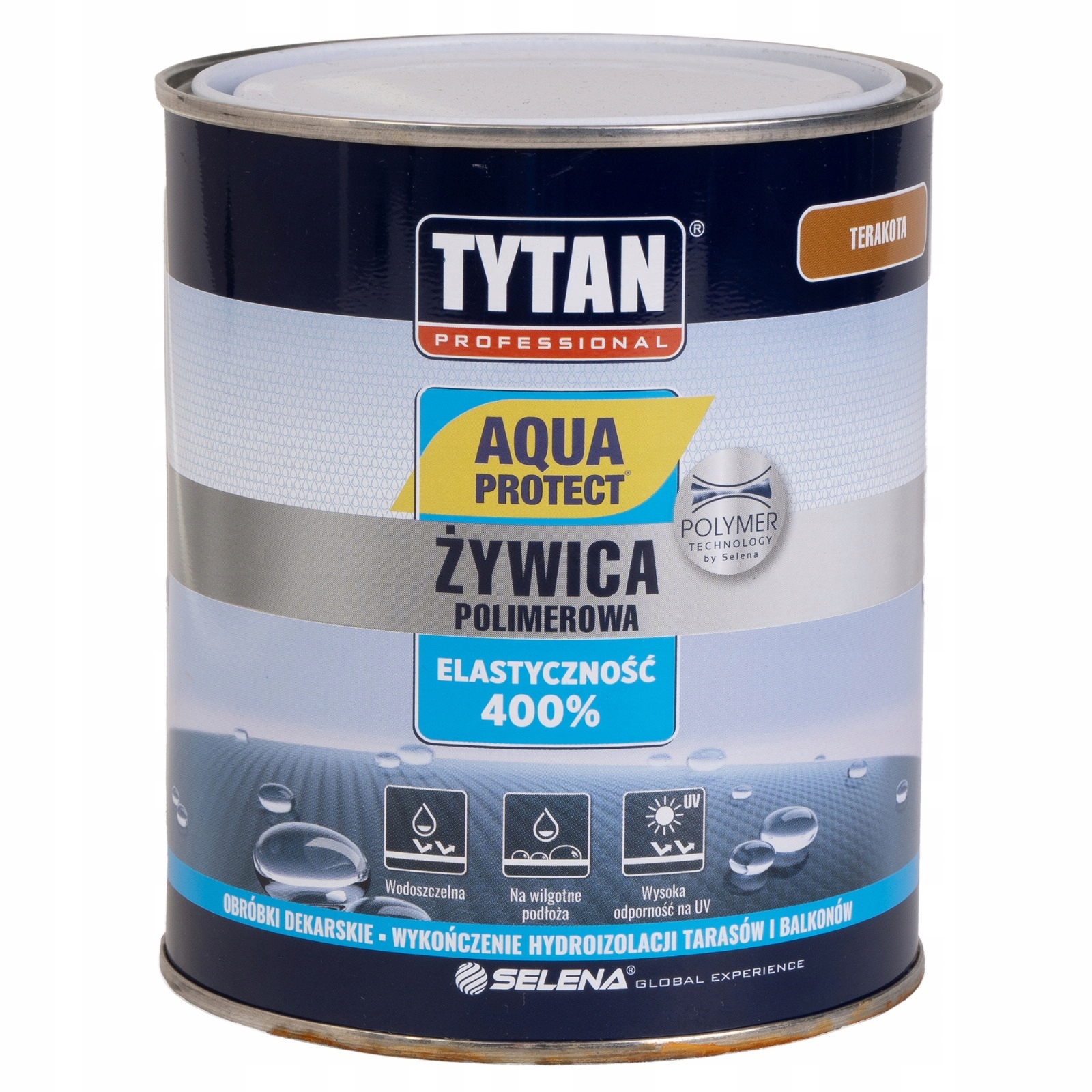 TYTAN ŻYWICA POLIMEROWA AQUA PROTECT TERAKOTA BRĄZ 1KG DACH TARAS BALKON