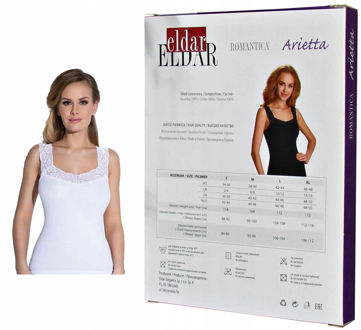 

Eldar Koszulka Arietta Bawełna 100% Biała r.S