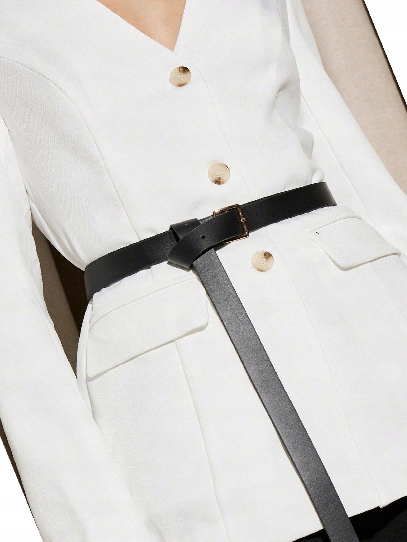 Sako Stylové s páskem Bílé Aiirz Výstupní L 40