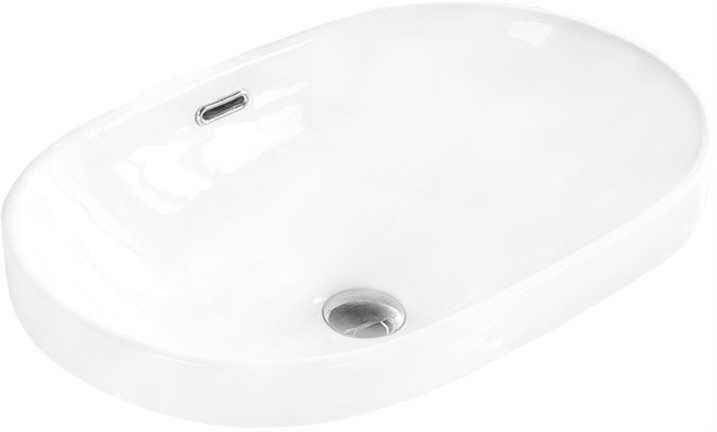 Mexen Viki umyvadlo zapuštěné do desky 61 x 40 cm, Bílá 25356100