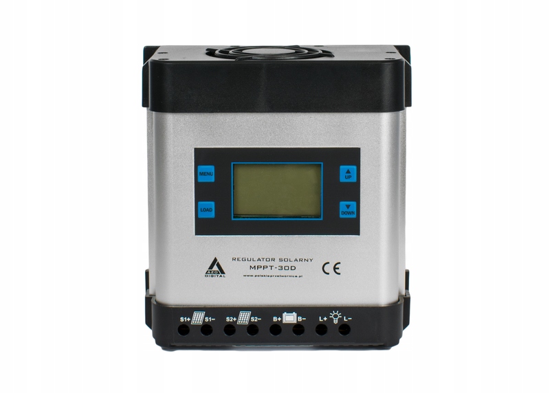 Kontroler Ładowania Regulator Napiecia 60V Agm Vrla Mppt 12V 24V 30A LCD