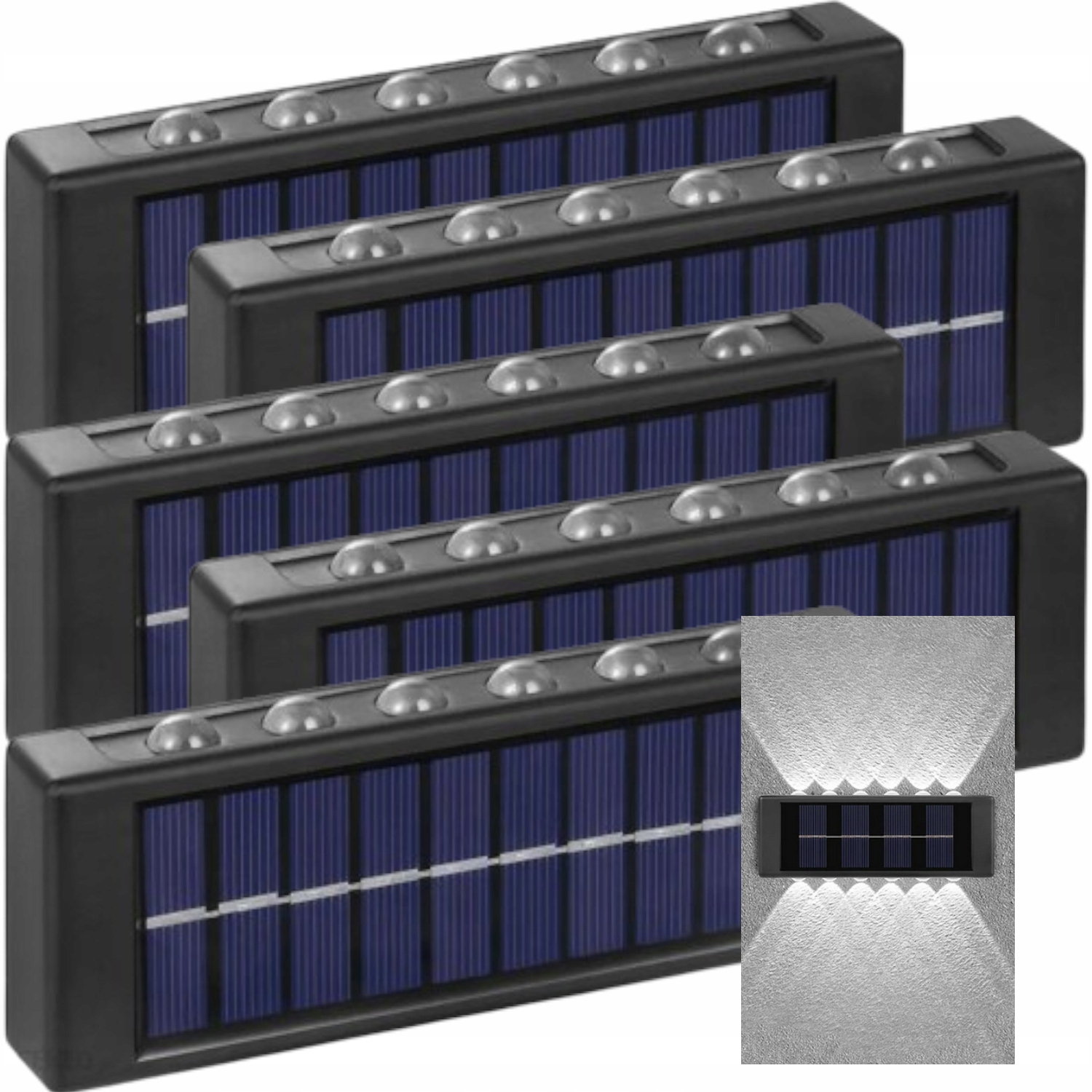 5 x Solární lampa Solární Led venkovní zahradní dekorativní lampa