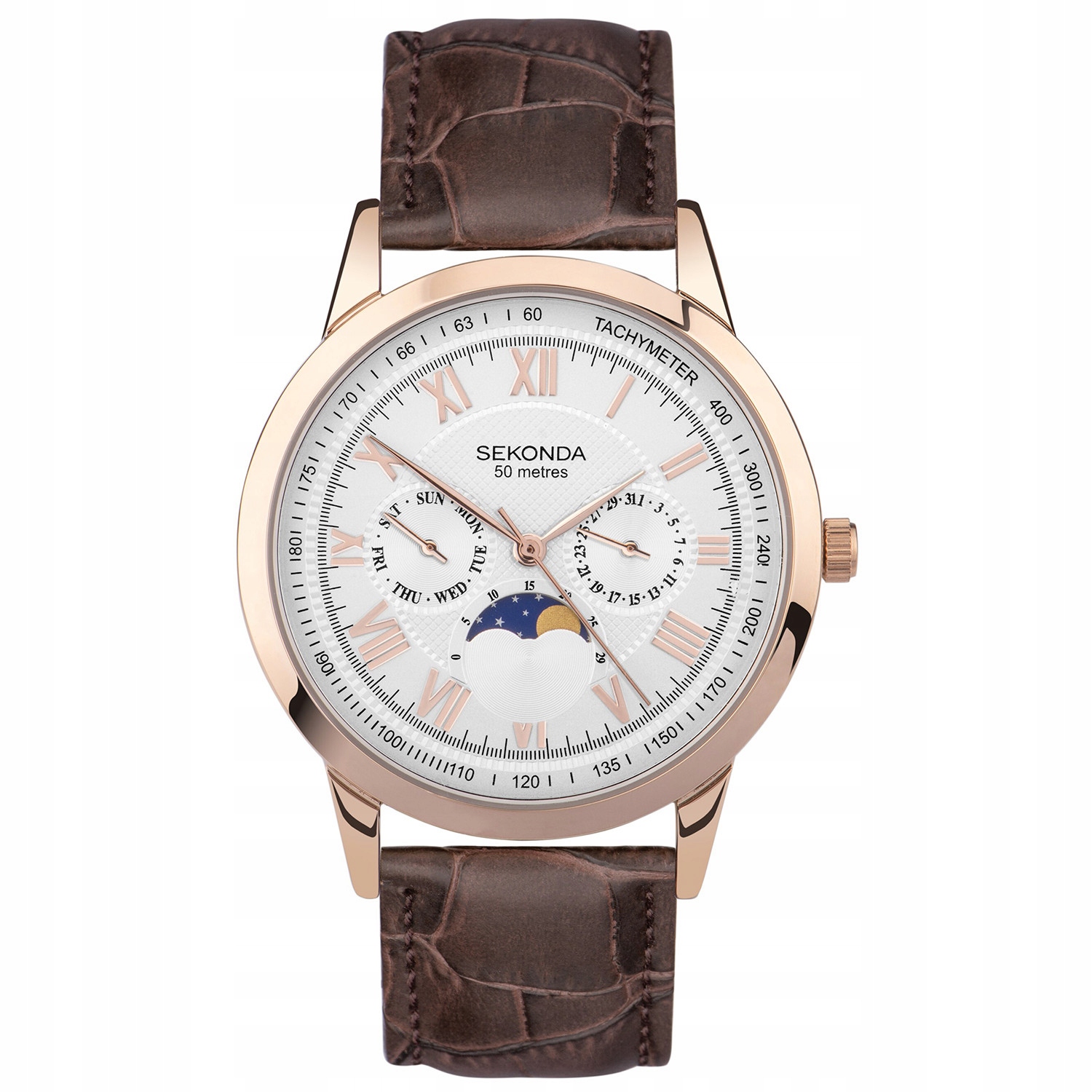 Pánské Hodinky Sekonda 30148, hnědý pásek