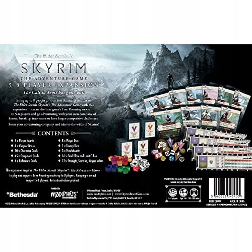 Gra planszowa Modiphius Entertainment The Elder Scrolls V: Skyrim – 5-8 Typ Dodatek