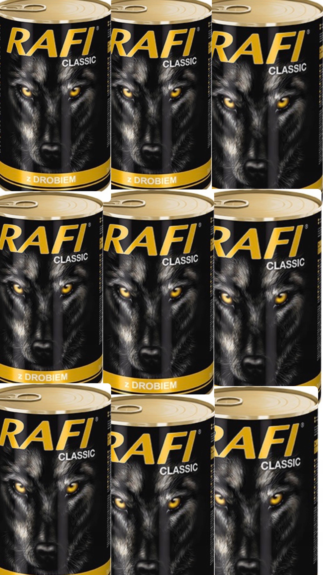 Krmivo Pro Psa S Drůbežím Masem 1240 G Rafi !!X10 Kusů!!