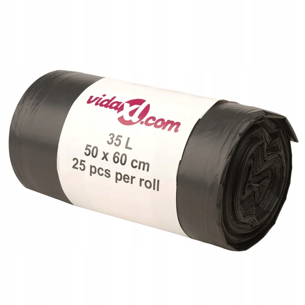 Levně vidaXL Pytle na odpadky, 250 ks , černé, 35 l