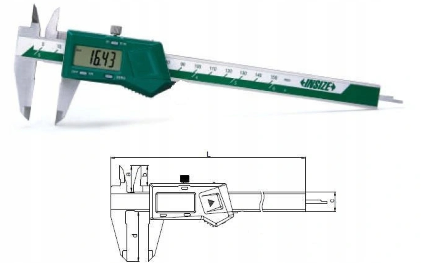 INSIZE 1108-150 Suwmiarka 150 mm Insize 0-150 mm elektroniczna Marka Insize