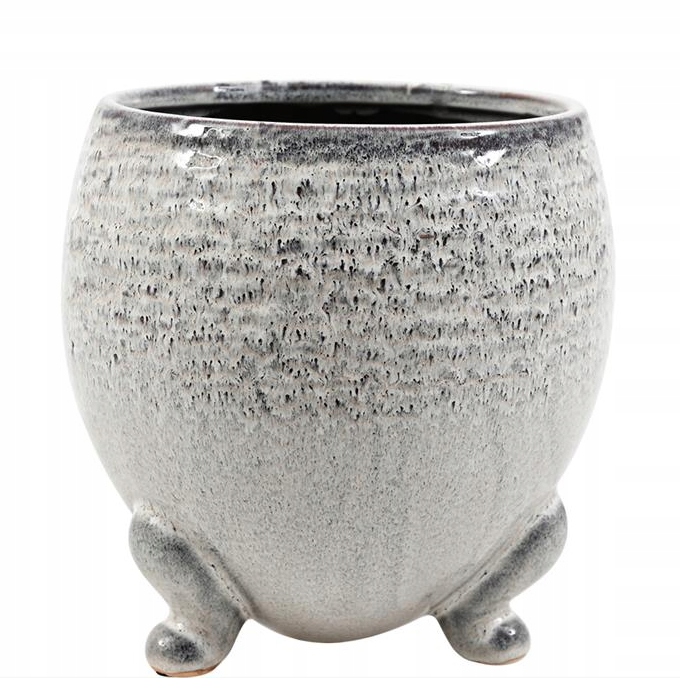 DONICZKA CERAMICZNA NIEBIESKA SZARA NA NÓZKACH 20