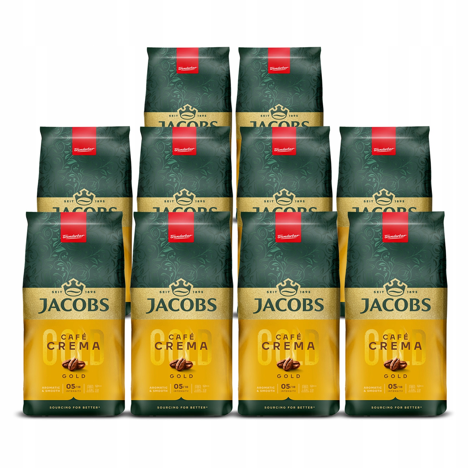 Kawa ziarnista Jacobs Crema Gold 10x 1kg