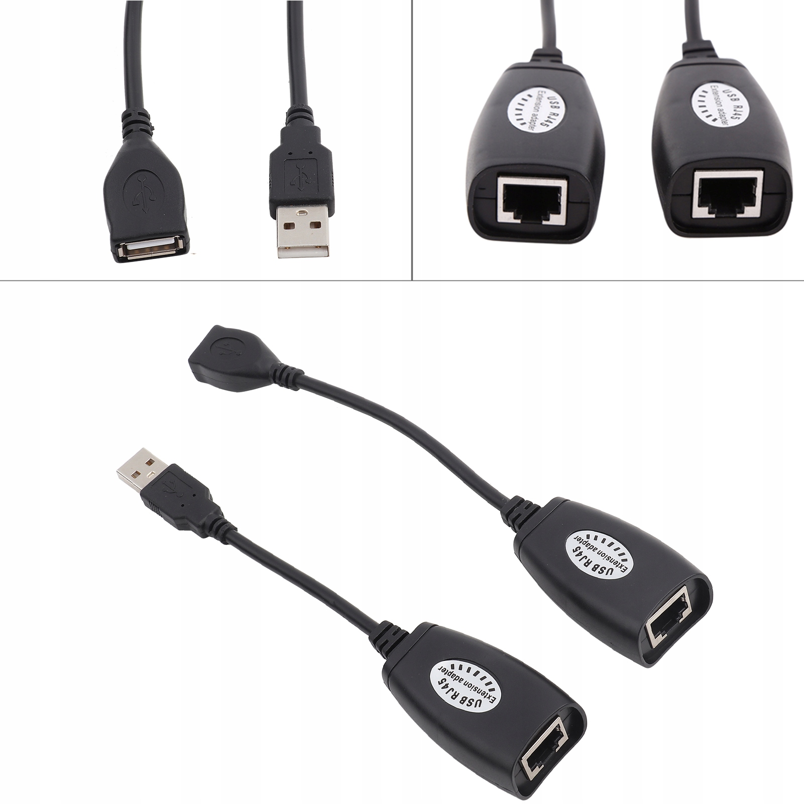 EXTENDER USB PO SKRĘTCE RJ45 CAT5