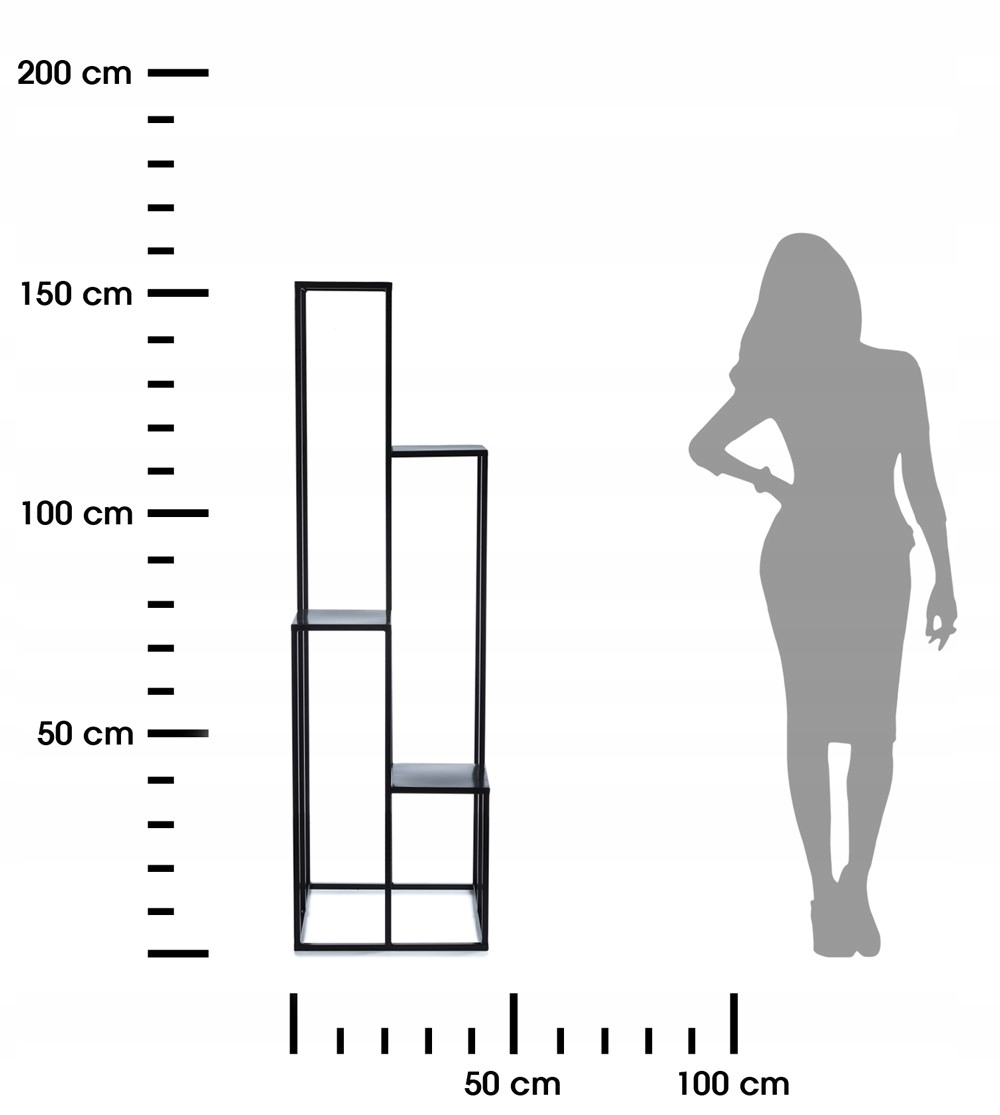 Metalowy stojak na kwiaty rośliny 150 cm Stylowy Marka HowHomely