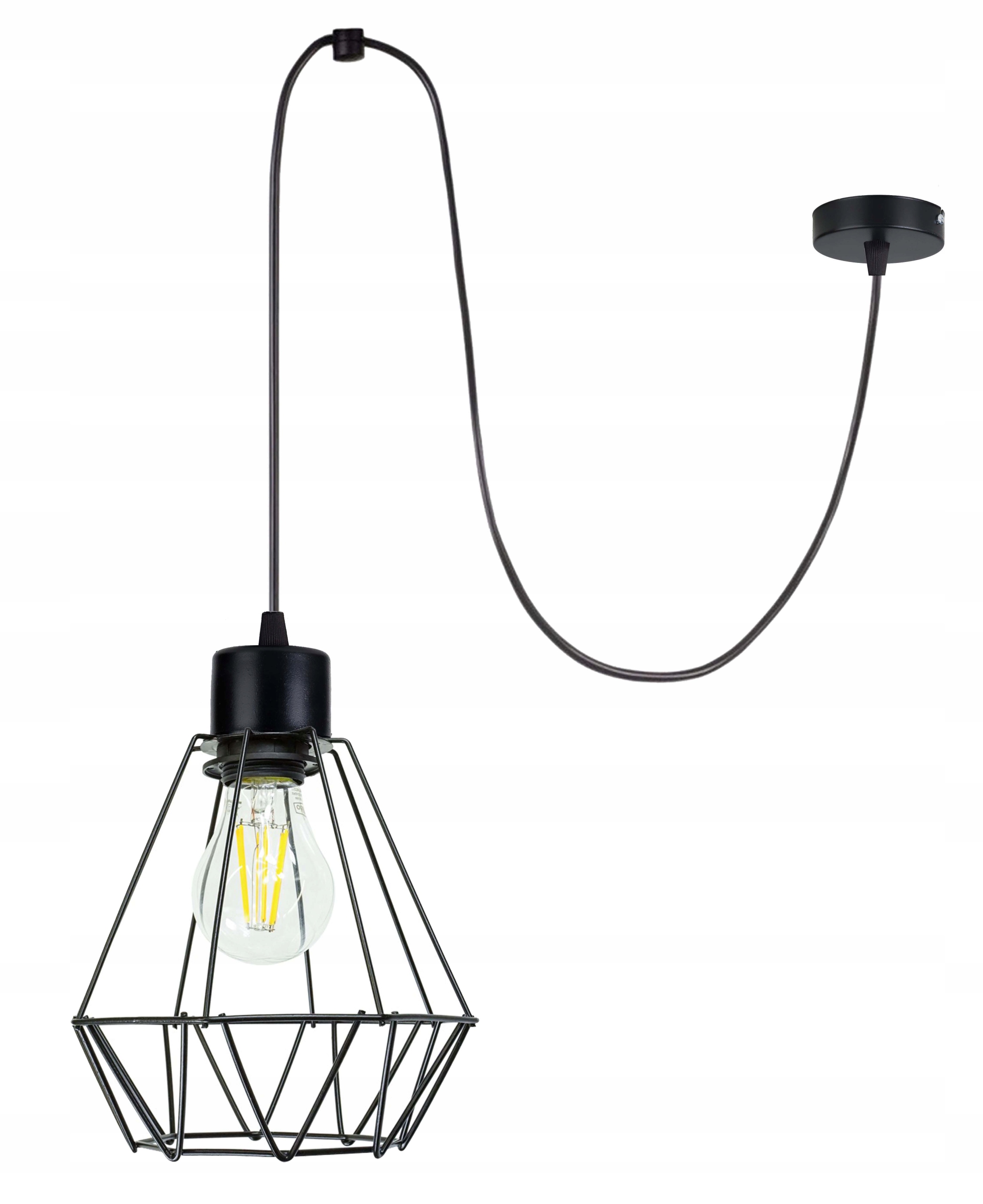 

Lampa sufitowa wisząca Zwis Loft E27 Pająk Brylant