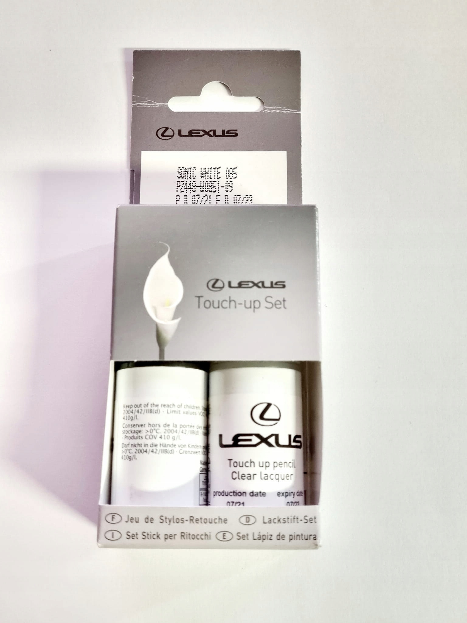 

Lexus Lakier Zaprawkowy Biały Sonic White 085