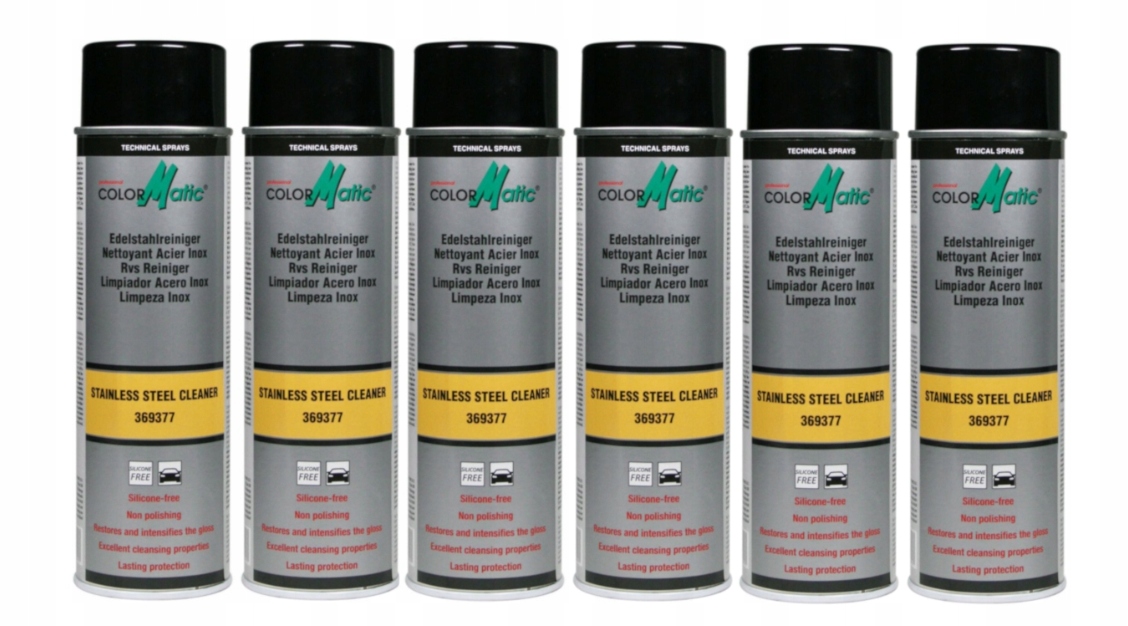 Levně 6 x Sprej Na Čištění Nerezové Oceli 500 ml