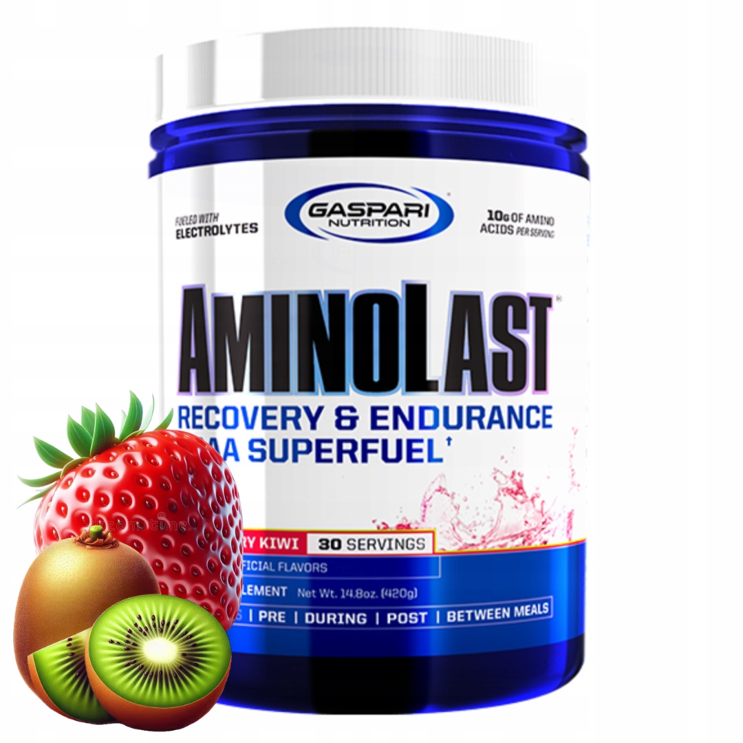 Gaspari Nutrition AminoLast 420 g příchuť jahoda-kiwi aminokyseliny Bcaa