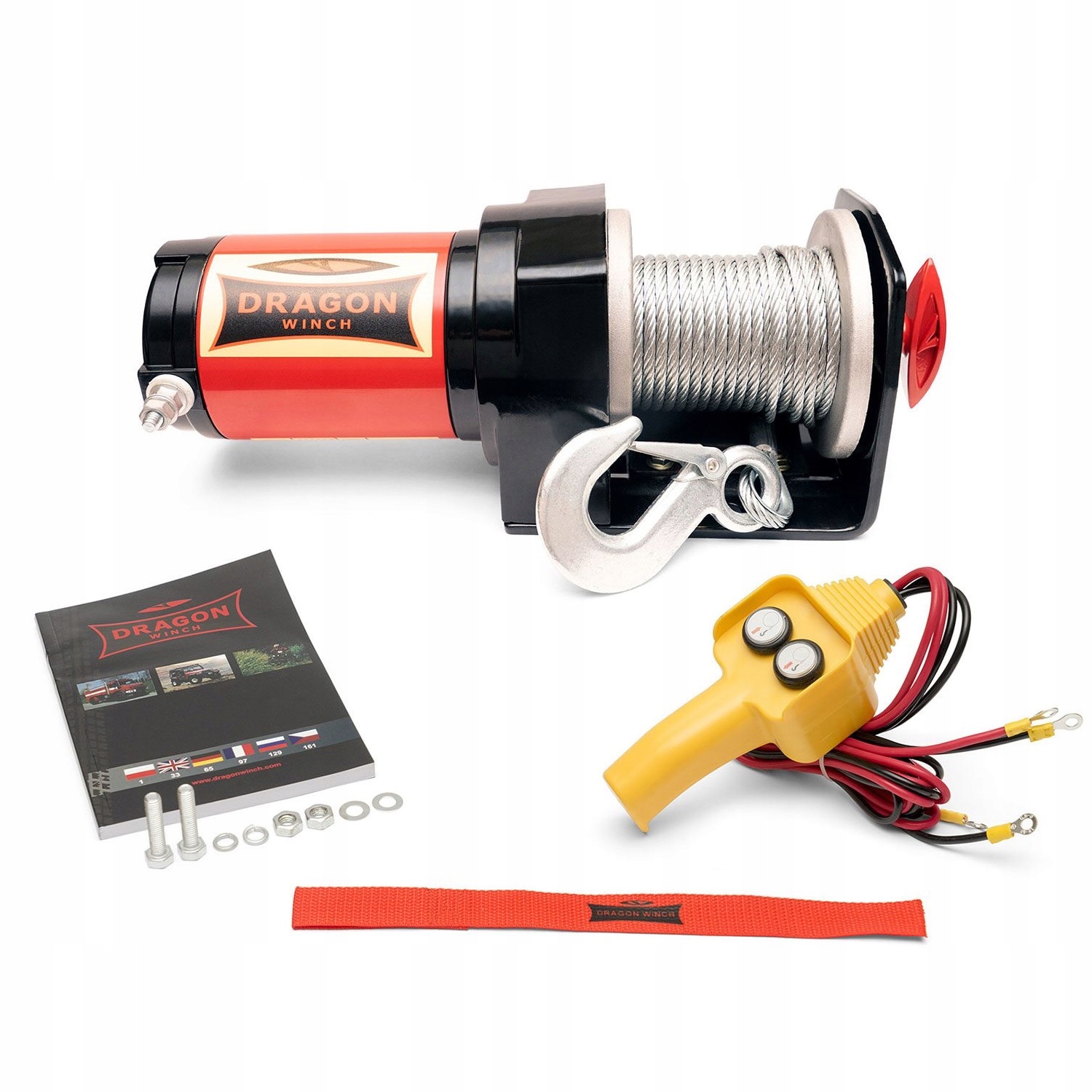 ~1T Elektrická Lanová Vyťahovačka 12V pre lode, prívesy, automobilové štvorkolky