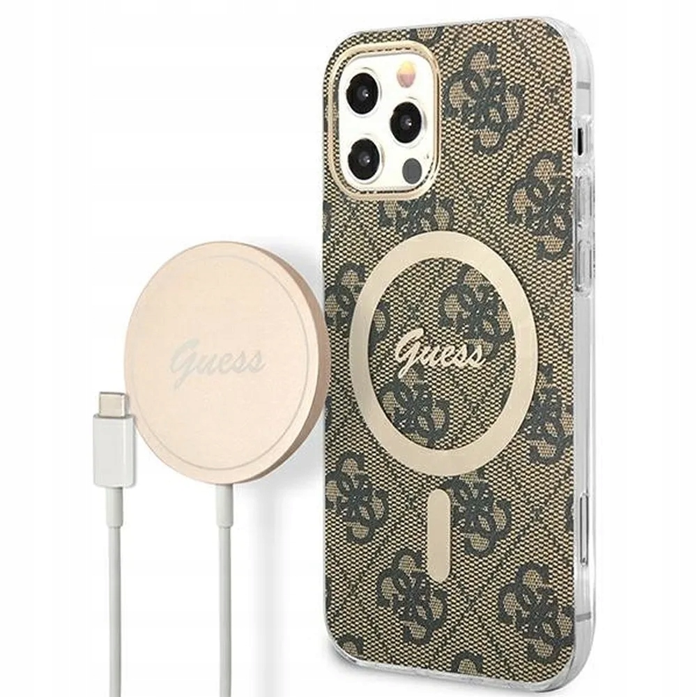 Zadní Kryt Guess pro Apple iPhone 12 Pro hnědý