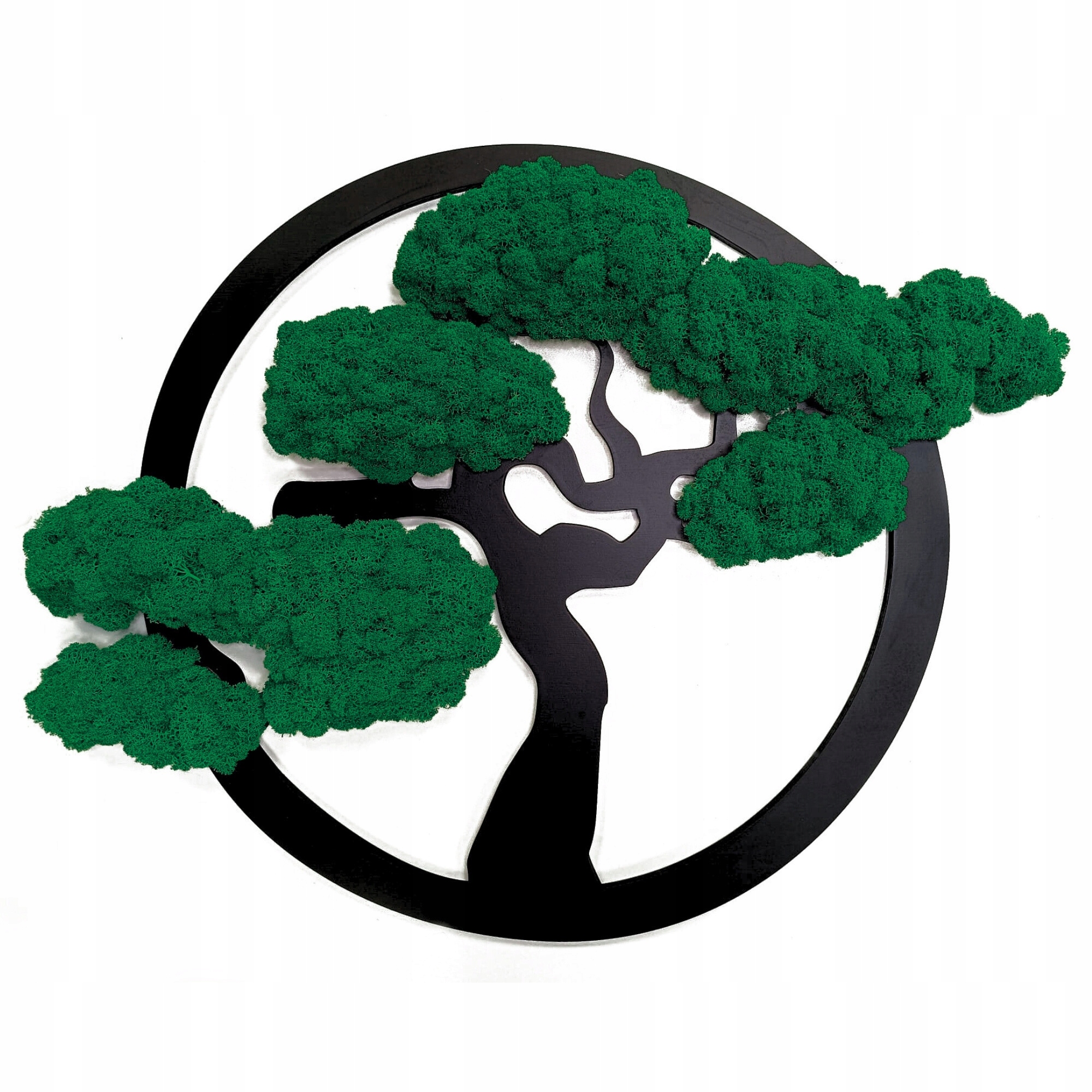 Obraz Severský Lišajník Strom Bonsai Obraz Z Machu Stromček Na Darček 53 cm