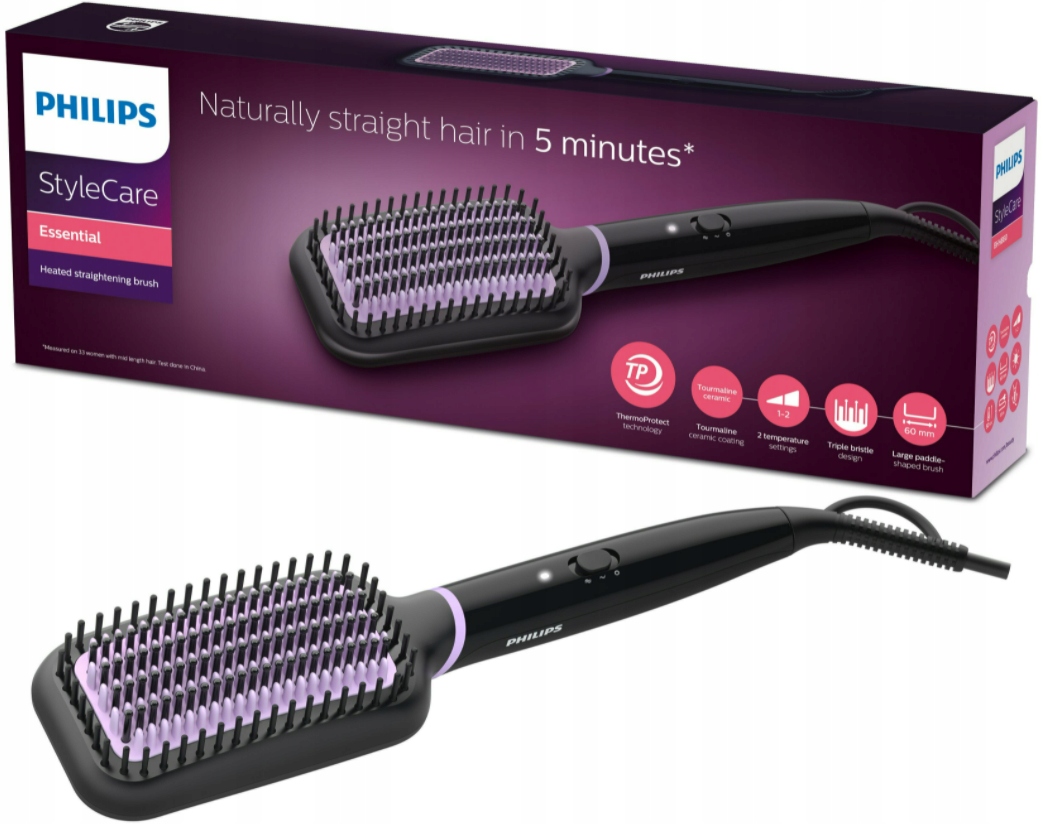 Szczotka prostująca do włosów z ujemnymi jonami Prostownica Suszarka