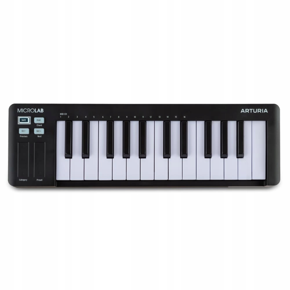 Arturia MicroLab mk3 černá Kompaktní MIDI kontrolér