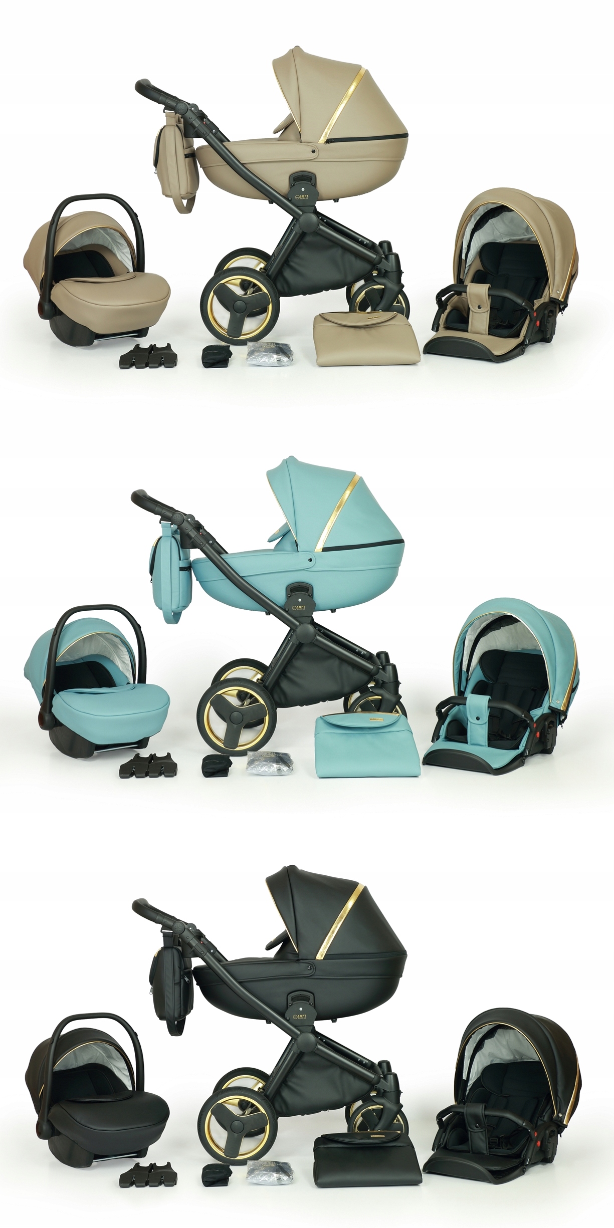 WÓZEK DZIECIĘCY VERDI MIRAGE SOFT 3W1+AKCESORIA Marka Verdi