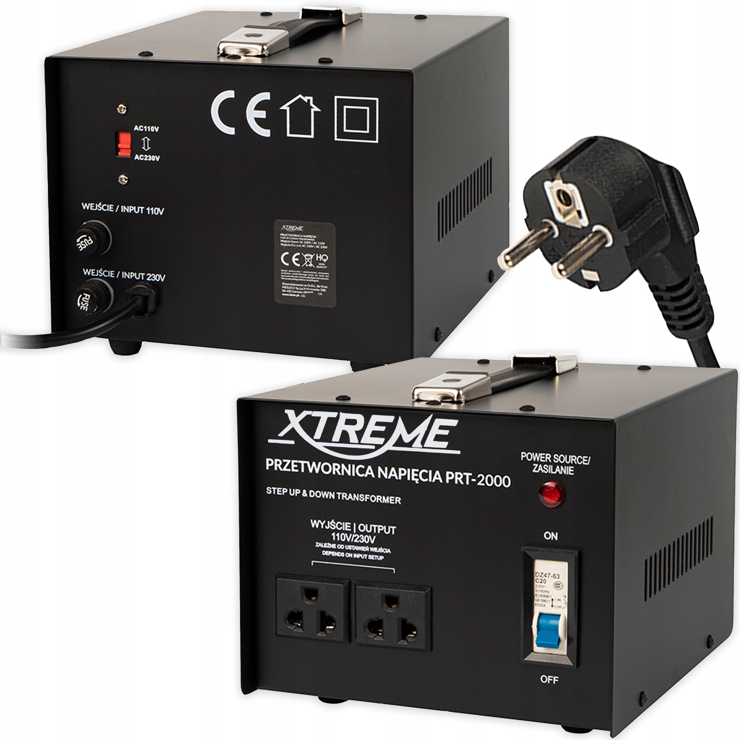 Przetwornica konwerter napięcia zasilacz 110V 230V 2000W transformator