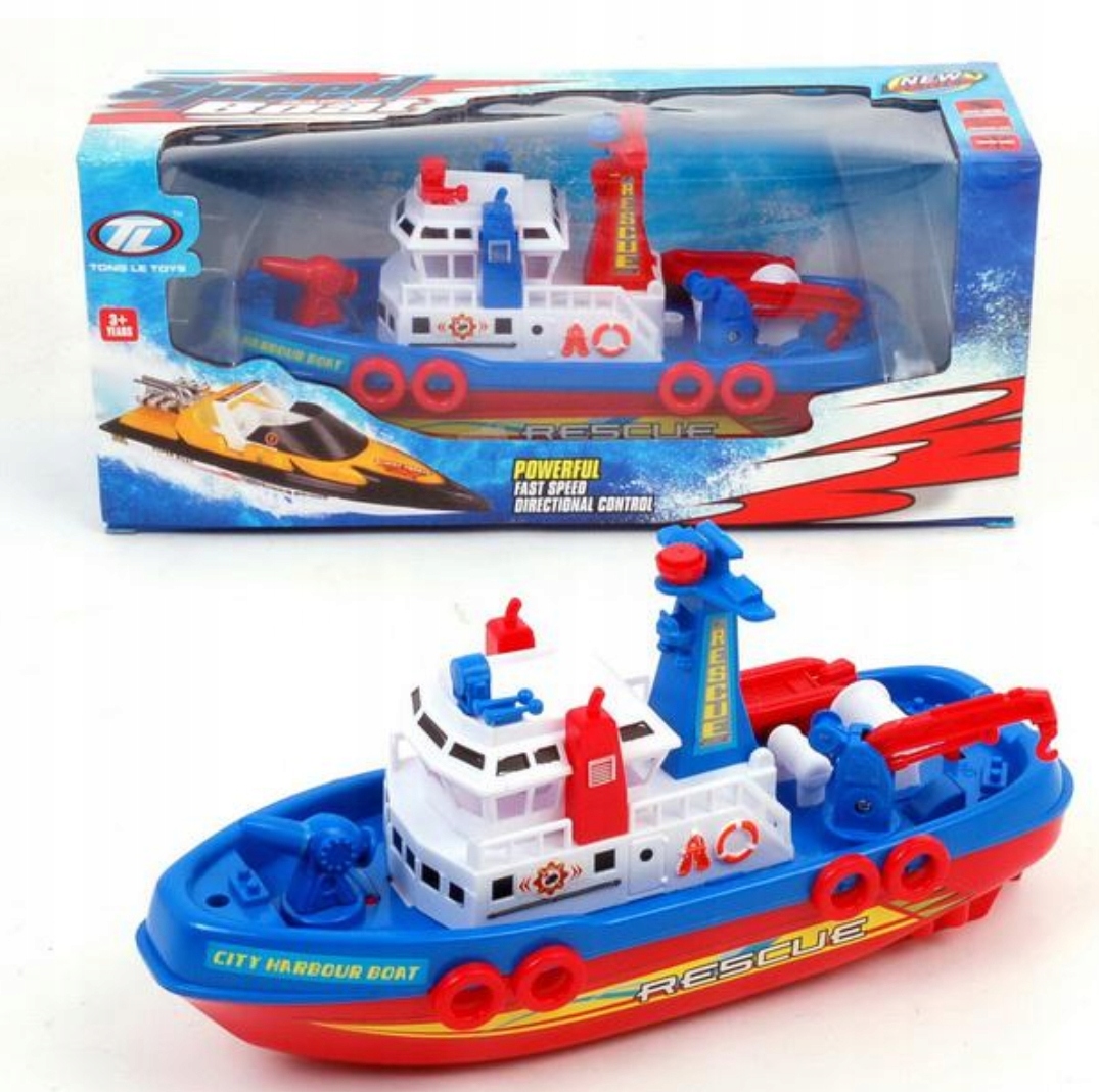 

Statek Holownik strzelający wodą, psikający Łódź