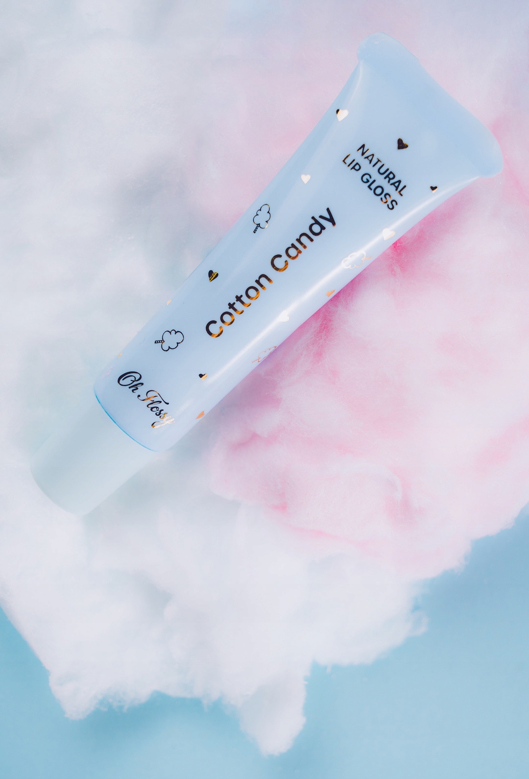 Oh Flossy, přírodní hydratační rtěnka Cotton Candy lesk