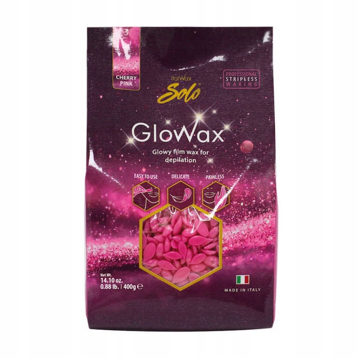 

ItalWax Cherry Pink wosk twardy Do Twarzy 400g