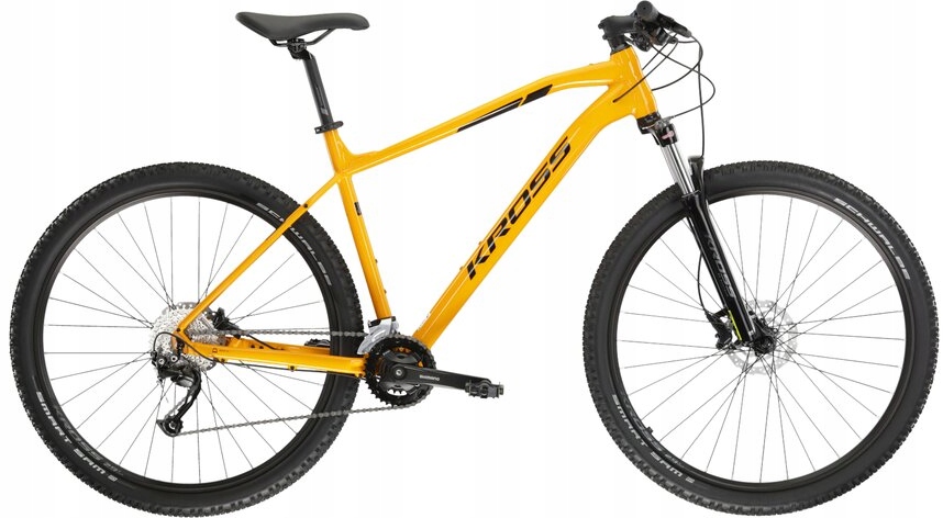 Rower górski męski Kross Level 2.0 29 L(19") żółty/czarny połysk