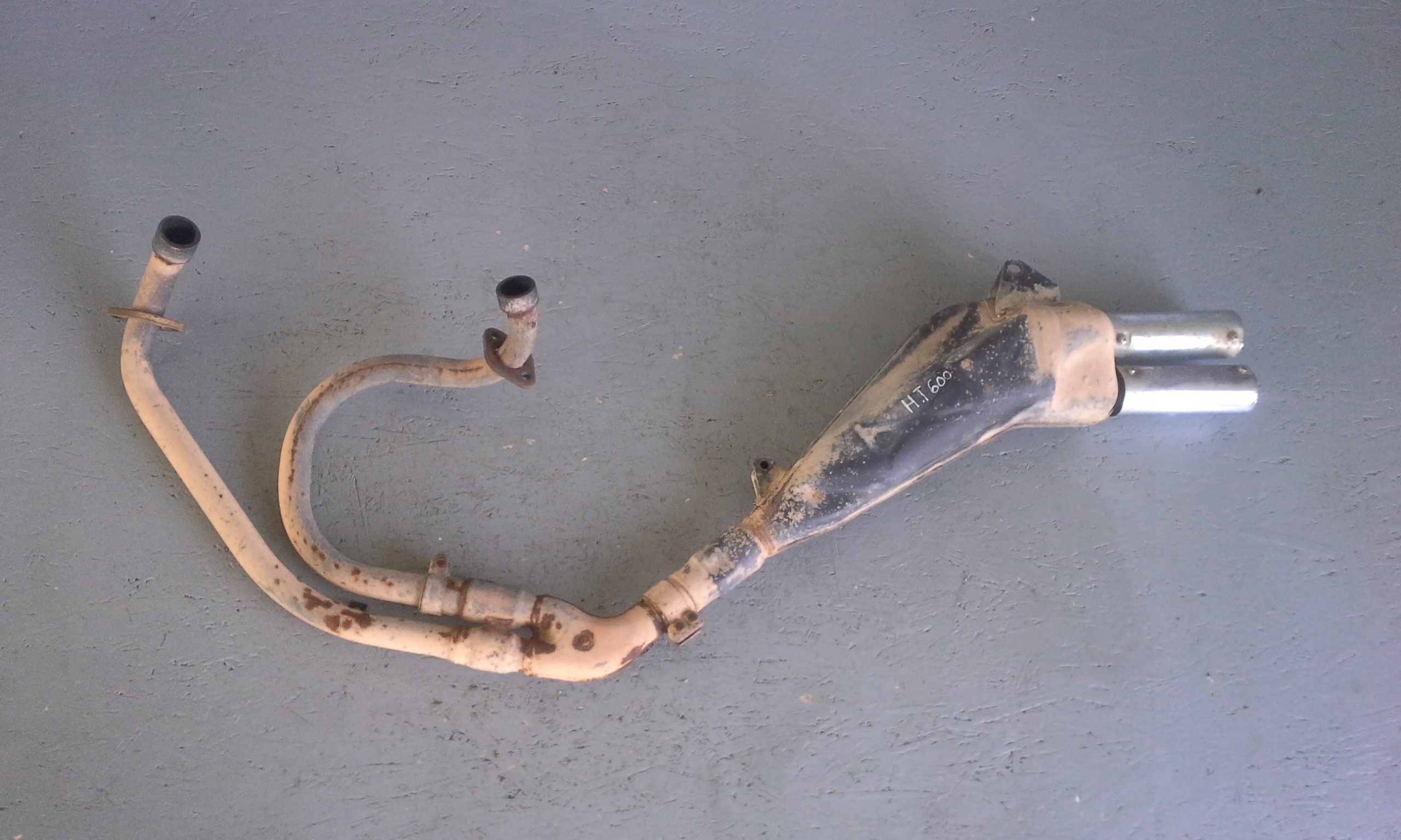 123458317 - HONDA TRANSALP XL 600 выпускной коллектор