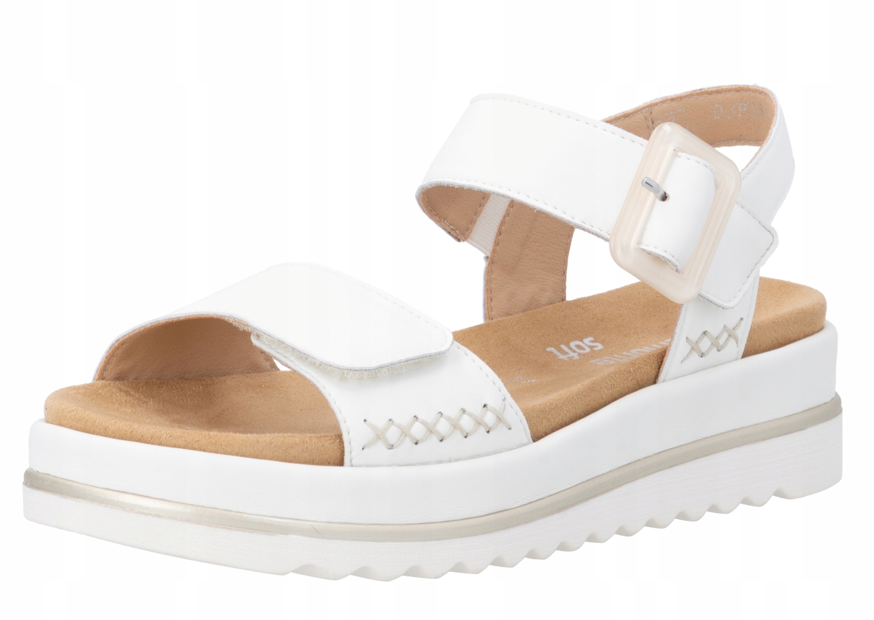 Remonte D3P53-80 vel.36 bílé sandály na podpatku Rieker Soft