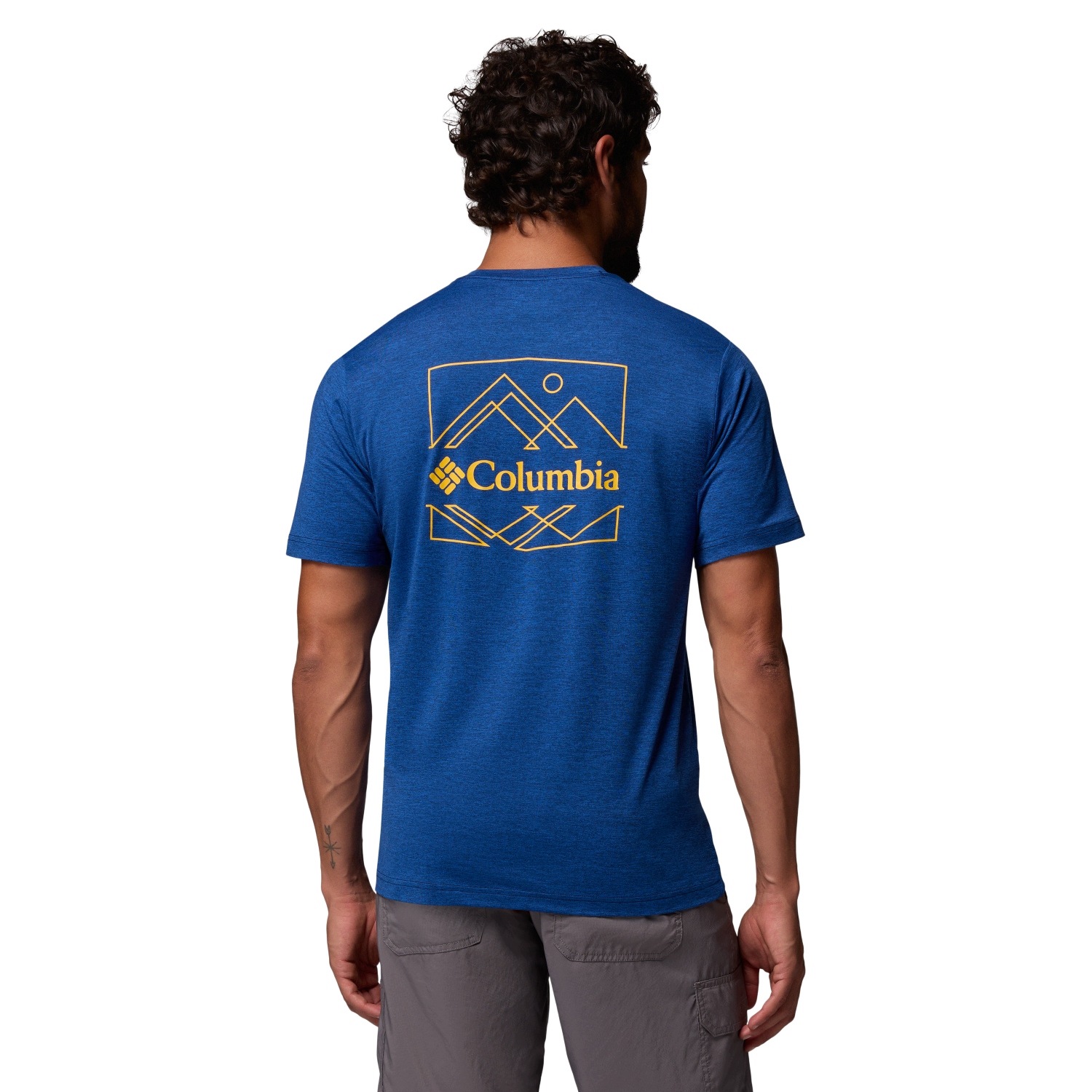 T-shirt Columbia Kwick Hike Back Graphic Tee collegiate navy heather S
