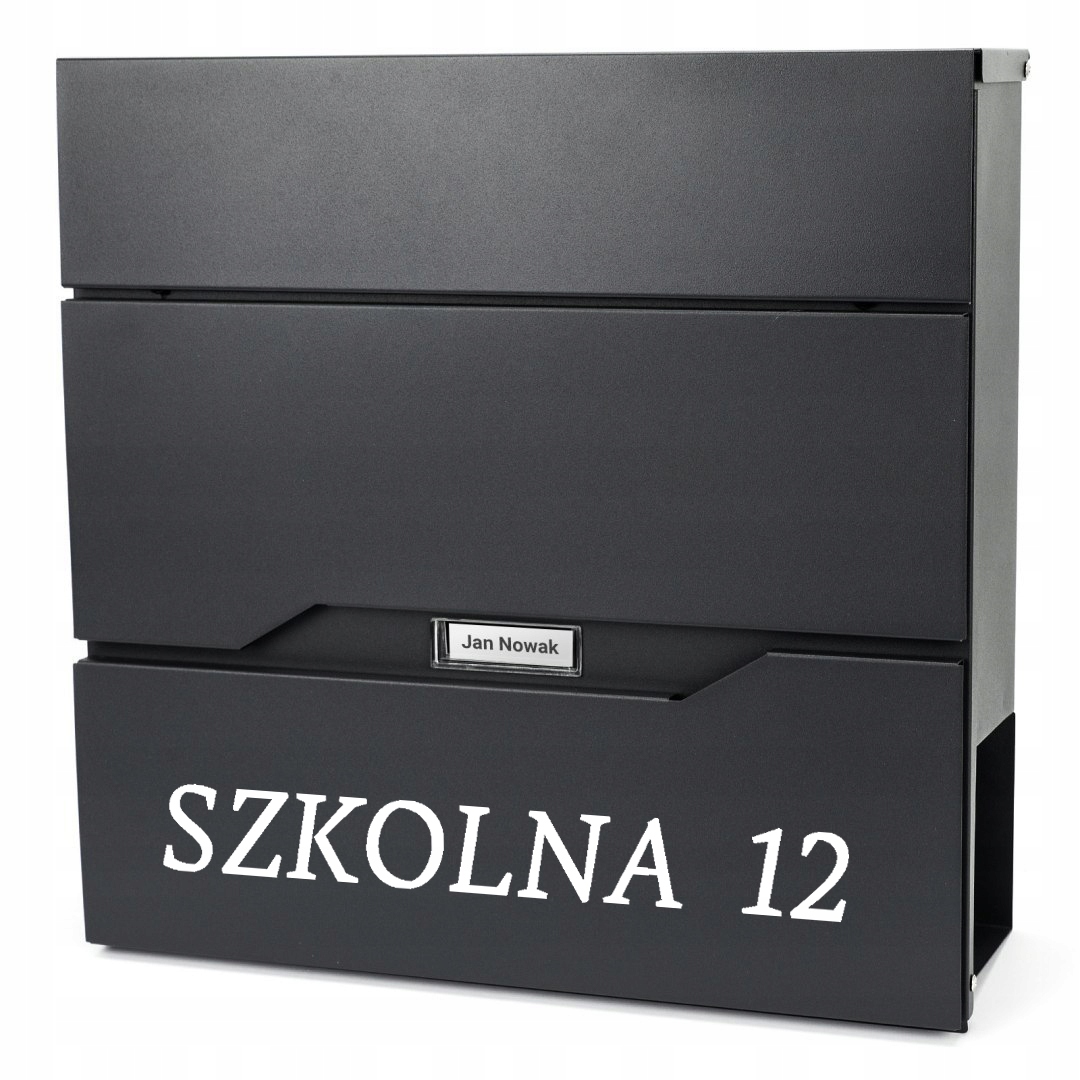 Velká poštovní schránka na dopisy Adresa Ulice Vzory