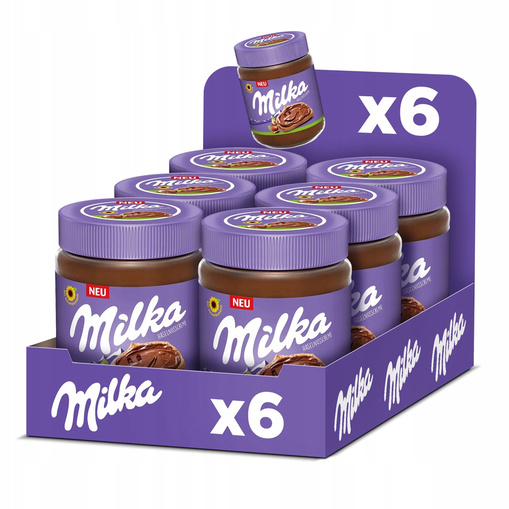 Milka krem czekoladowy orzechowy 350g x 6 sztuk