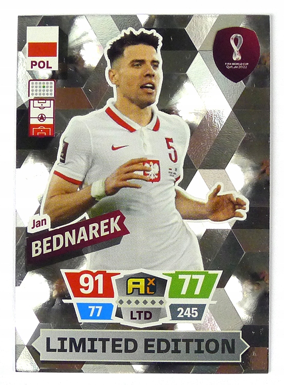 karty World Cup QATAR 2022 LIMITED Polska Bednarek